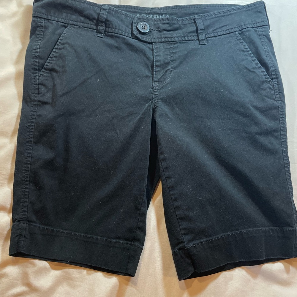 Arizona Jean Company Juniors Black Shorts with Pockets, Size‎ 9